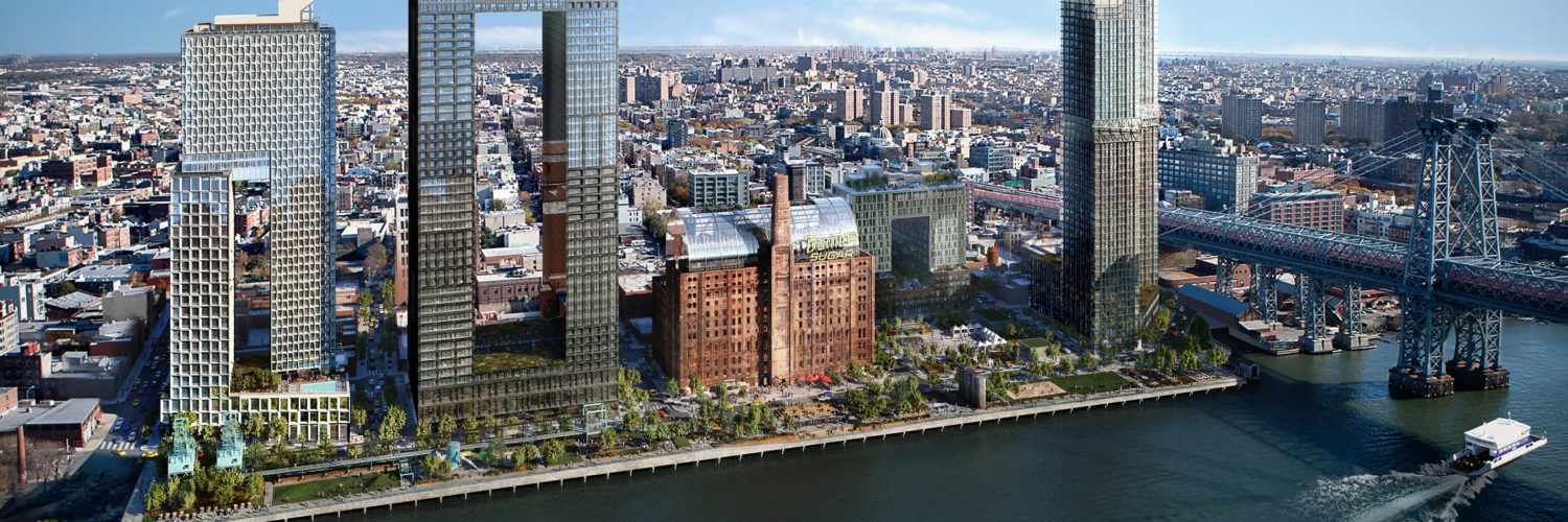 rendering of the Domino Sugar Refinery project